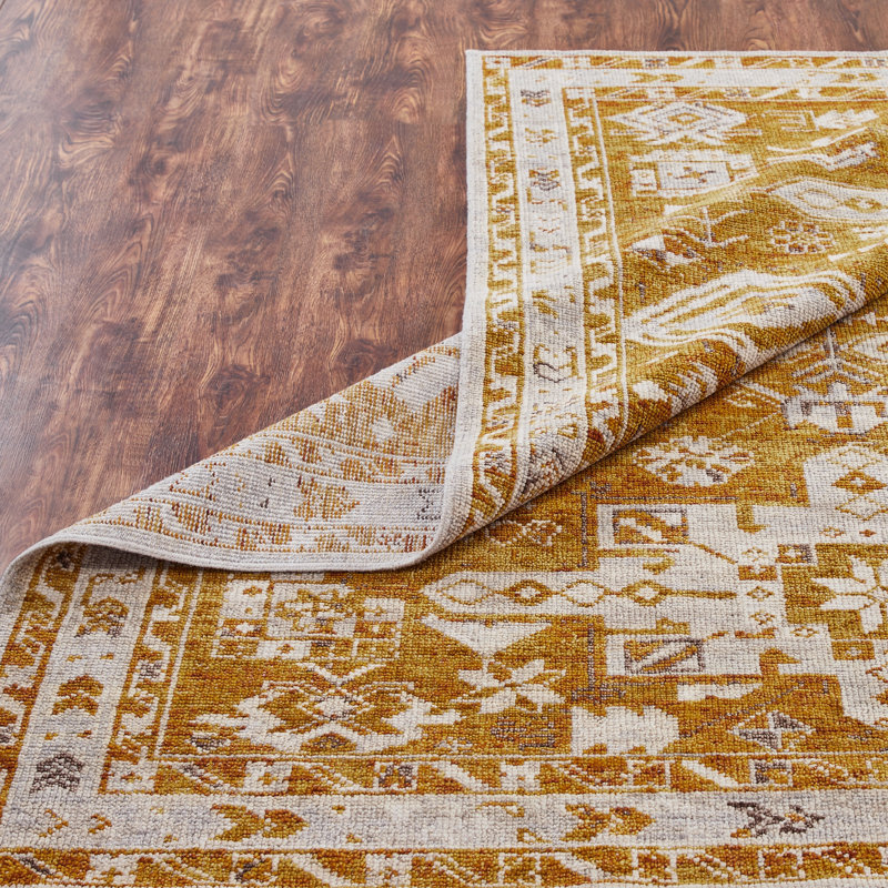 Modley Hand Knotted Wool Oriental Area Rug, Rectangle 2' x 3'