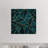 Deep Teal Stone by Elisabeth Fredriksson - Print on Canvas-32157987-7568667