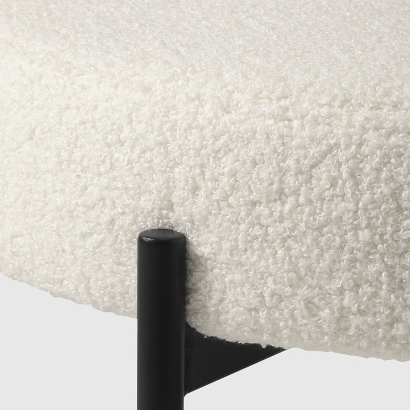 Chaise d'appoint rembourrée Rauragh, 4, Beige