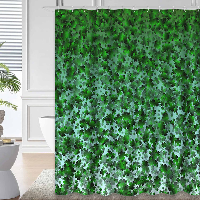 Rideau de douche Clover Confetti, L 72 po x l 84 po