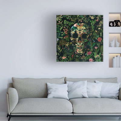 Ali Gulec Papillon Skull Canvas Art