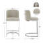 Tabouret de comptoir rembourré 26 po Bittencourt-724967863-710901363