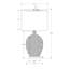 Lighting, 28 po, lampe de table, céramique crème, abat-jour ivoire / crème, contemporain