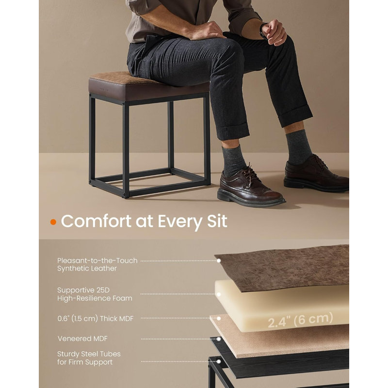 Rectangular footstool