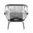 Malgadey Steel Outdoor Lounge Chair