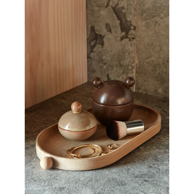 Saga Stoneware Storage Jar, Choko