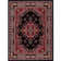 Modena Oriental Black/Red Area Rug