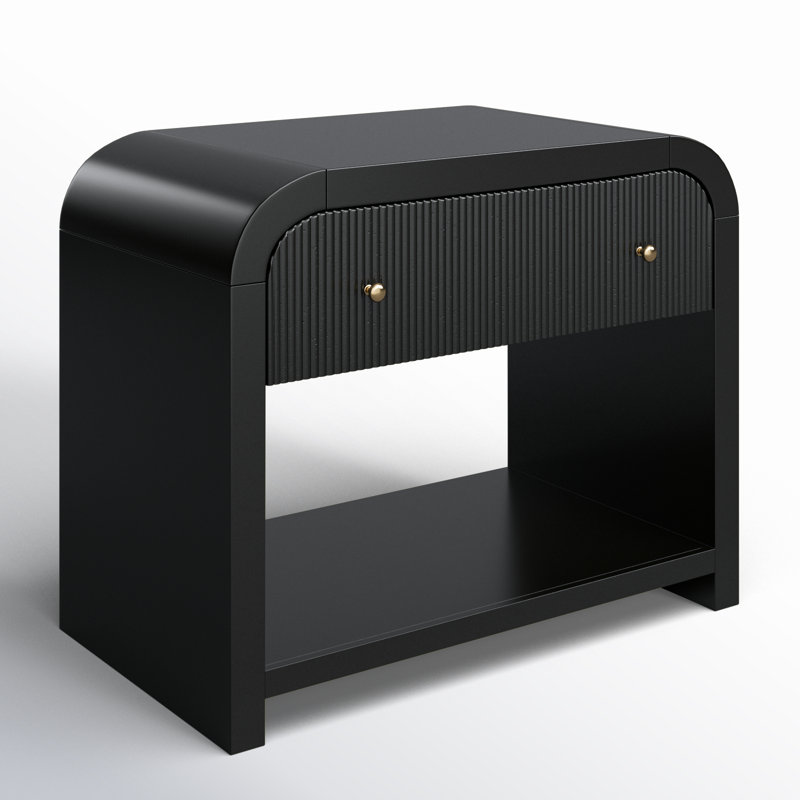 Table de chevet 30 po Liabella, Noir