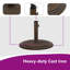 Base de parasol 19,8 livres pour fonte robuste de 1,4, 1,5 et 1,9 pouces-1078373958-1078373959-1078373983