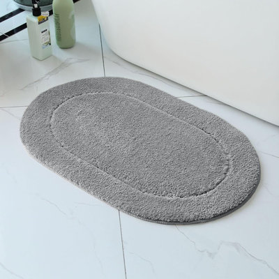 2 Piece Bath Set Oval Soft Shag