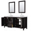 Meuble-lavabo double 72 po avec plateau en quartz et miroir Daria-100481612-100481615-100501883