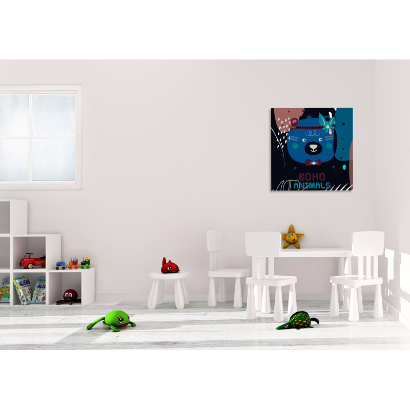 «Boho Animals», reproduction sur toile tendue, H 8 po x l 8 po x P 1,5 po