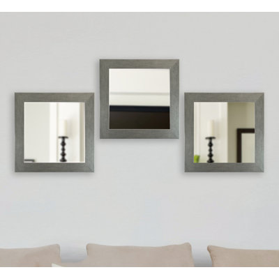 Fenton Wood Flat Wall Mirror