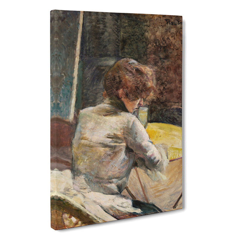 Waiting by Henri De Toulouse-Lautrec - Wrapped Canvas, 60cm H x 40cm W x 3cm D