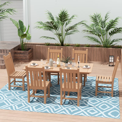 Laguna 6 - Person Patio Dining Set with Rectangular Table
