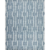 Hazen Hand Tufted Wool Geometric Area Rug in Blue