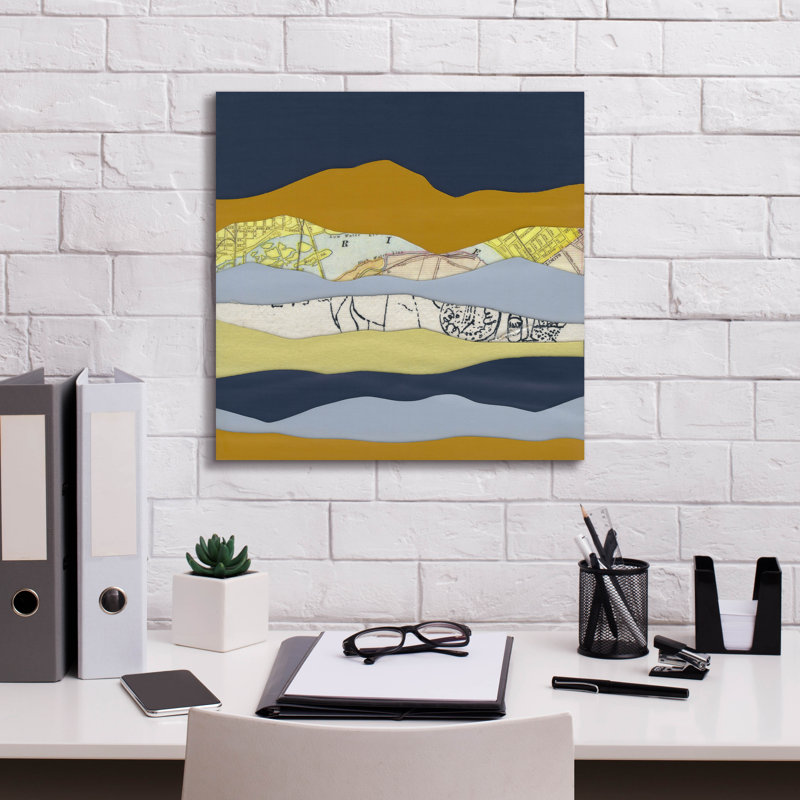  «Mountain Series 99» par Lorelle Rau, art mural sur toile, 18 po x 18 po