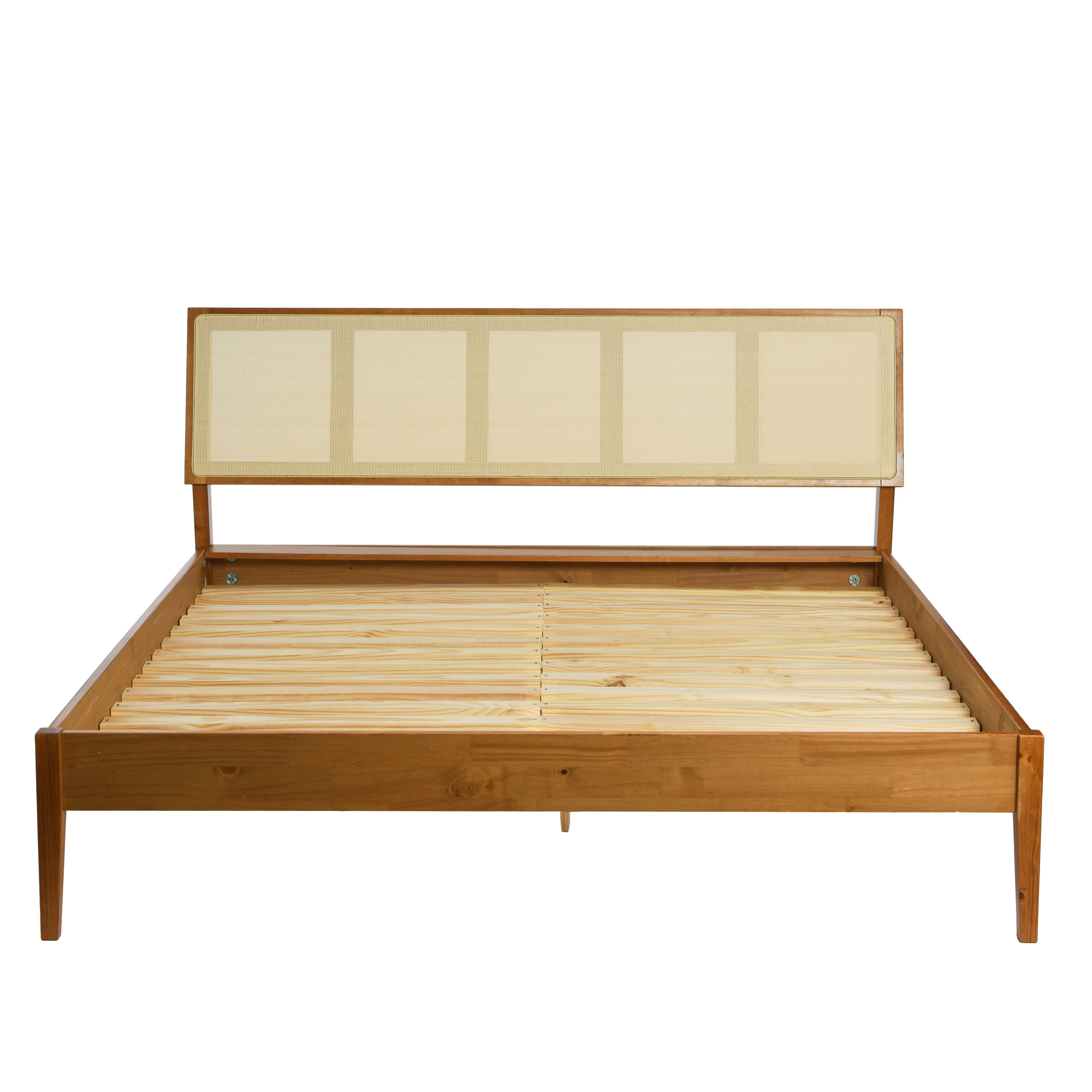 Jordan Woven Cane King Size Platform Bed