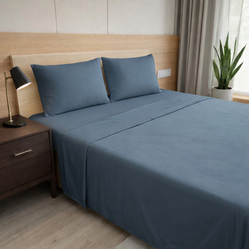 Ultra Soft Bamboo Sheet Set - 4 Pc Set - Wrinkle Resistant - Cooling Sheets with Deep Pockets, Butter