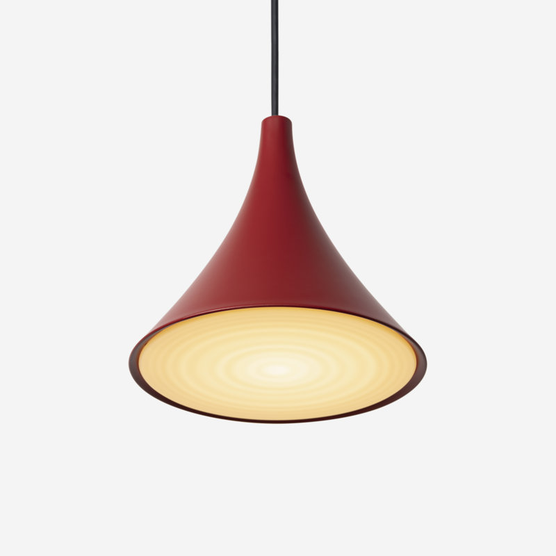 Gota Pendant Light, Canyon, Black, 14" H x 9.84" W x 9.84" D