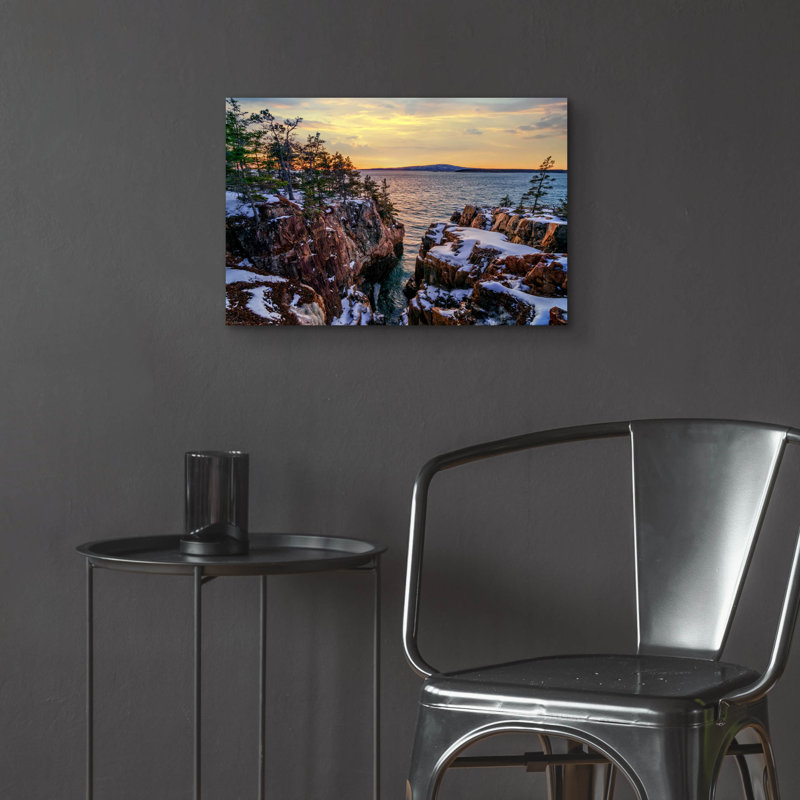  «Winter Sunset At Raven's Nest 2» par Rick Berk, 24 po x 16 po, H 16 po x l 24 po