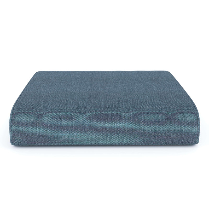 Sunbrella® Outdoor Ottoman Cushion, Spectrum Denim Sunbrella®, 4" H x 22" W x 20" D