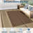 Waterproof Outdoor Area Rug Reversible Plastic Carpet Simple Geometric Design UV & Mark Mark Resistant Easy Clean Ideal for Patio Garden Picnic Deck Balcony-563399131-563399072