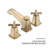 Widespread 2-handle Bathroom Faucet with Drain Assembly-70855677