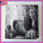 Cactus noir et blanc Illustration Bedding Cactus Couvre-lit botanique-124827137