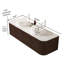 Meuble-lavabo de salle de bain mural avec tiroirs, pré-assemblé-730368792-730368795