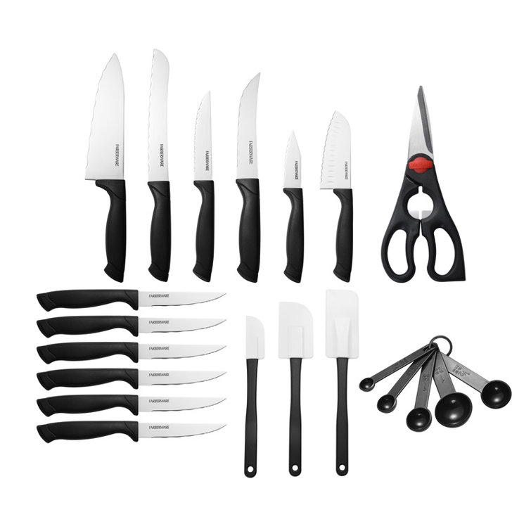 Farberware 22 Piece Never Needs Sharpening Triple Riveted Knife