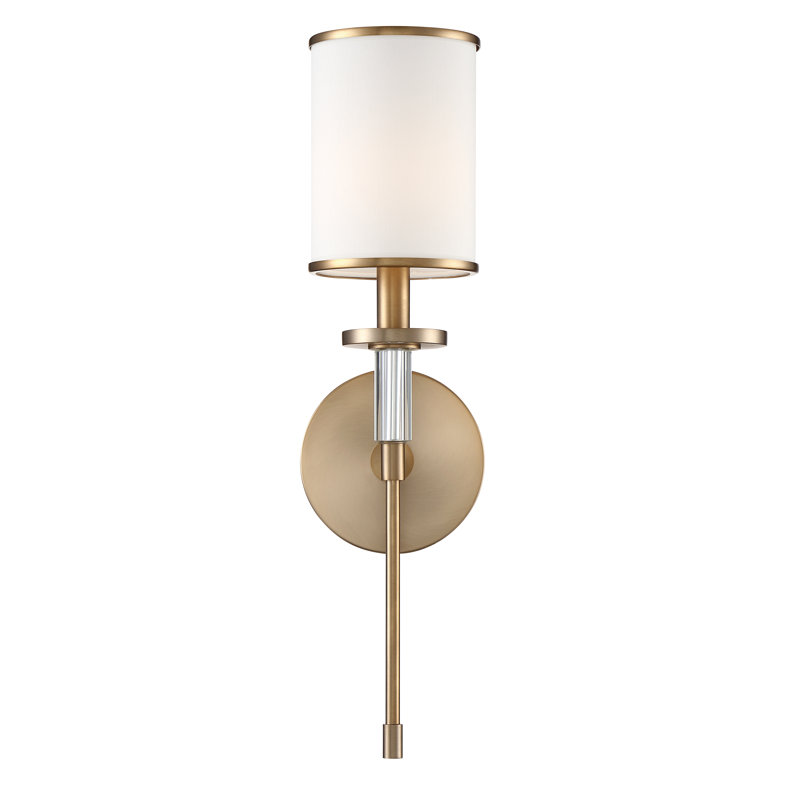Buntingford Candle Wall Light, Aged Brass