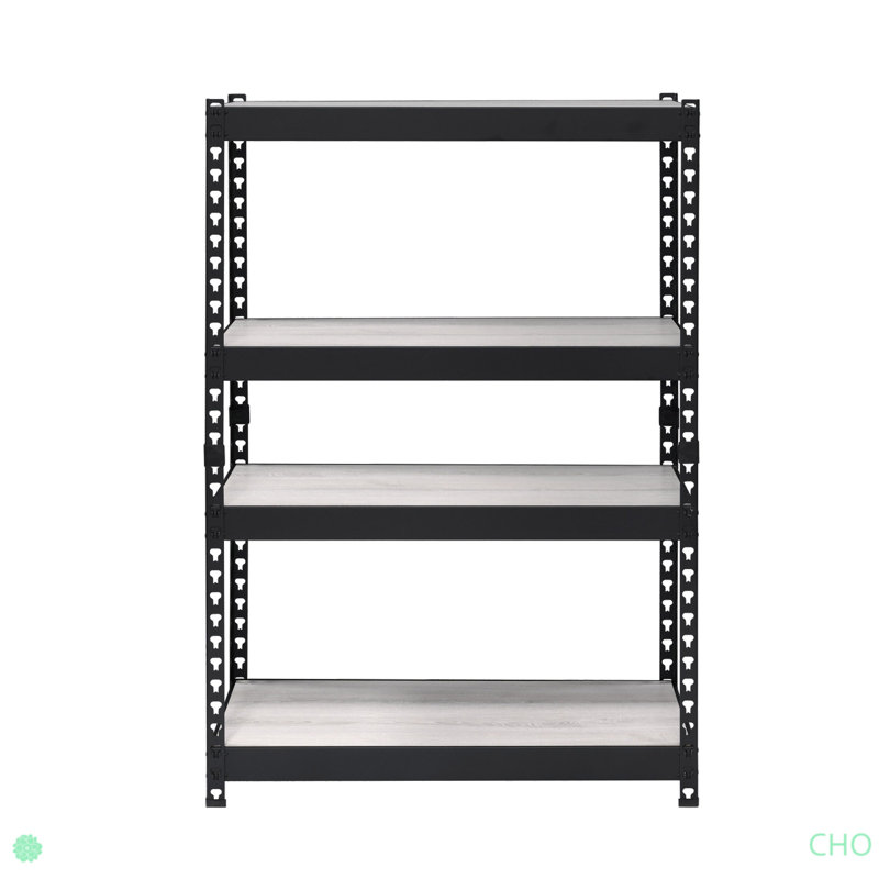 Decmus Natural & Black Finish Bookshelf