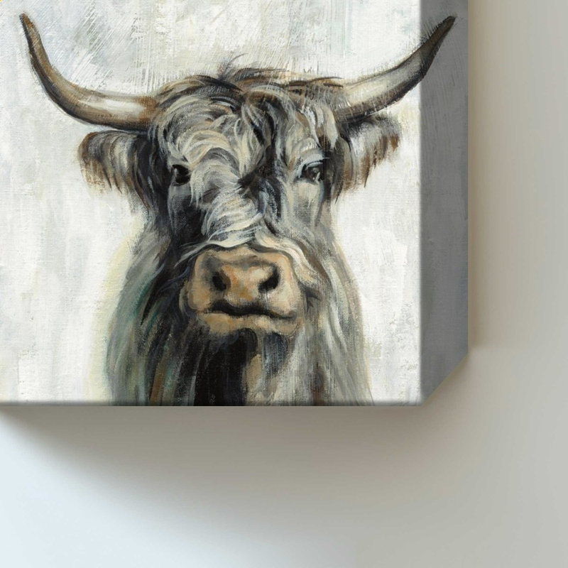 Vache Highland, 24" H x 24" W