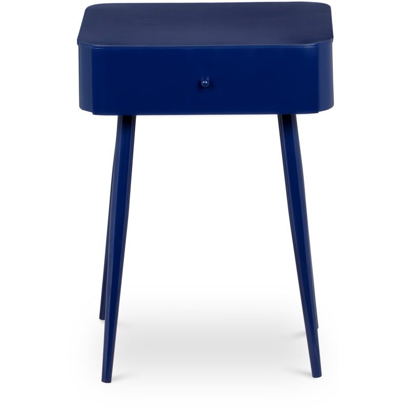 Rylan 1 - Drawer Iron Nightstand, Navy
