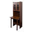 Table d'écriture pliable, armoire de bureau avec tablette et tiroir