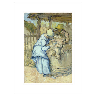 «The Sheep-shearer» (d'après Millet) par Vincent van Gogh, impression giclée encadrée