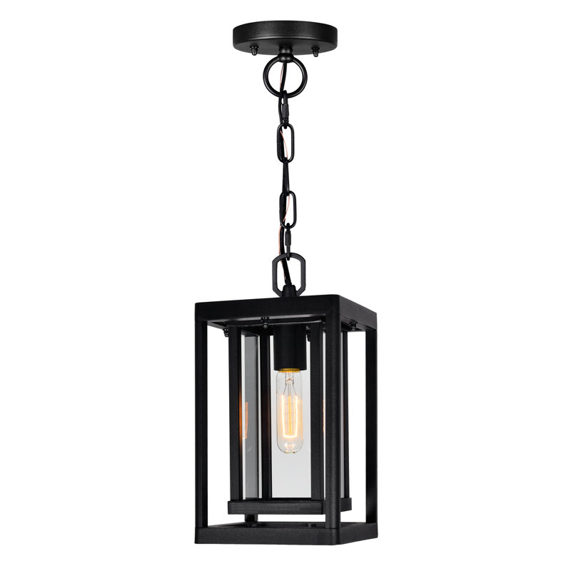 Ahan Classic Outdoor 1-Light Hanging Lantern for Patio, Garden, and Walkway