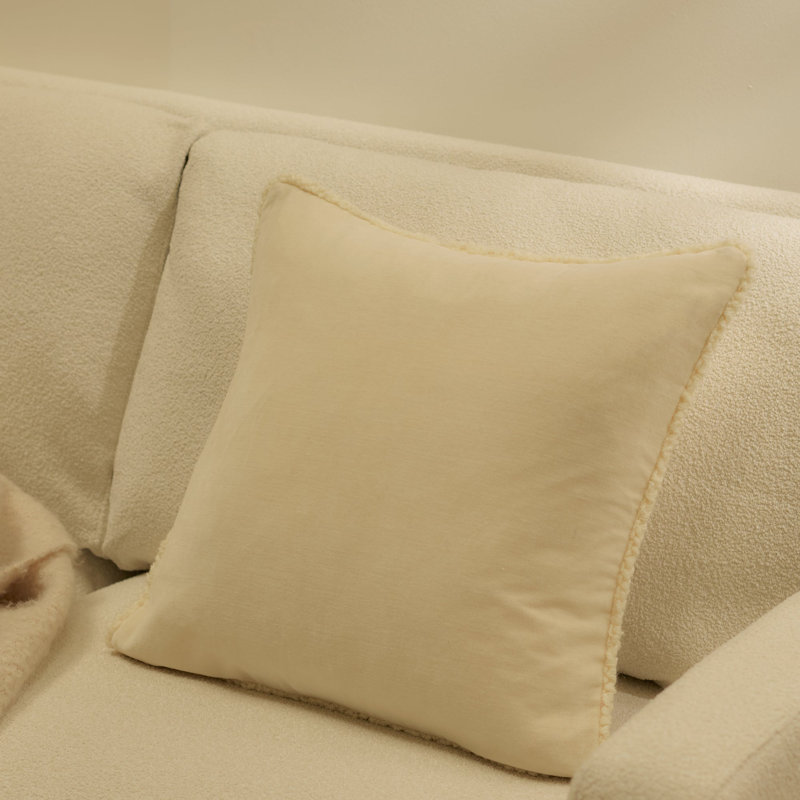 Clay Square Throw Pillow Cover