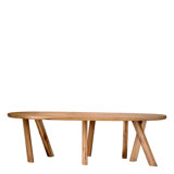 Dining Table Bayshore Oak Wood - 4 Legs