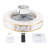 Evamae 5 - Blade Classical Elegant LED Caged Ceiling Fan with Light Kit and Remote Control-1426693831