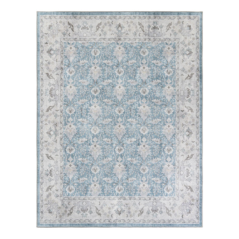 Bungalow Rose Dinah Timeless Rug, Rectangle 7 pi 10 po x 10 pi