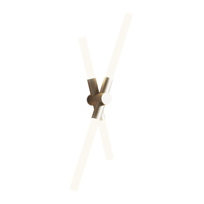 Bianca Wall Lamp, Brass, 23.4" H x 9.3" W x 3.9" D