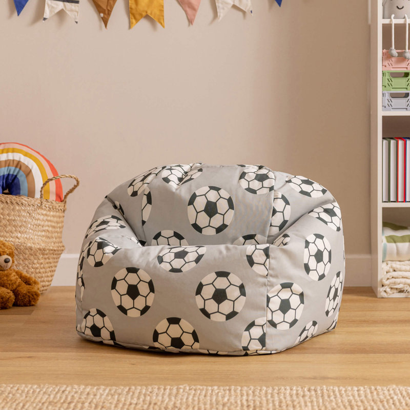 icon Kids Kingston Jurassic Dinosaur Print Classic Bean Bag, Football