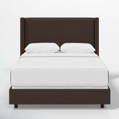 Hanson Linen Upholstered Wingback Bed