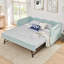 Lit de jour convertible 3-en-1 polyvalent avec couchette coulissante et poches de rangement