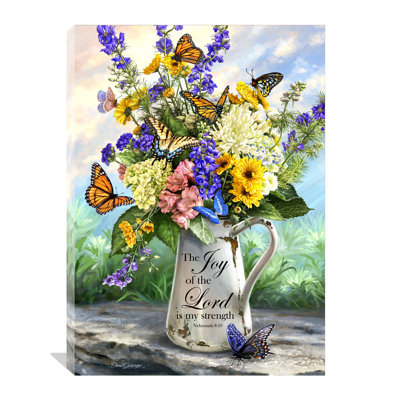 Art mural sur toile Butterfly Blossoms