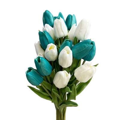 Ensemble de 20 tiges de tulipes artificielles Real Touch