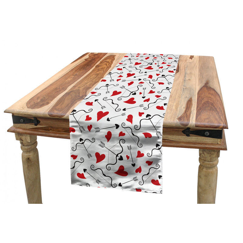 Geometric Valentine's Day Table Runner, 72" x 16"