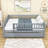 Aldora Wood Daybed with Twin Trundle and Fence Guardrails-2024933906-2024933910